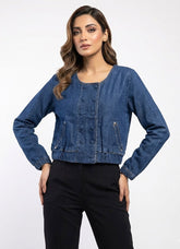 776 Girls Distressed Denim Jacket – Street Style Pakistan | Velnoor
