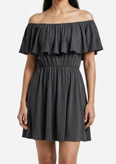 Imported Western mini dress silk jersey mini dress No-1262 Velnoor Store