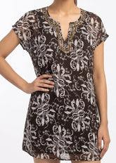 Imported Western mini dress chiffon mini dress No-977 Velnoor Store