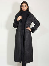 586 Women's Wool Long Coat | Soft Warm Winter Wear Pakistan - velnoor