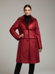 591 Women's Long Coat with Side Pockets | Practical Winter Wear Pakistan - velnoor