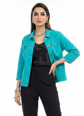 416 Girls Denim Jacket Pakistan – Trendy & Stylish | Velnoor