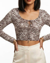 Crop top jersey crop top No-1947 Velnoor Store