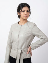 103 Swiss Leather Jacket for Women | Premium Winter Wear Pakistan - Velnoor