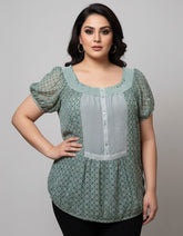 Zara Half Sleeve Top 195 - Premium Quality. Fashionable, Comfortable, Trendy.