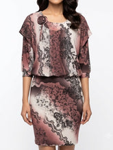 Imported Western mini dress chiffon mini dress No-2602 Velnoor Store