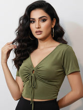 Silk-jersey half sleeve top Velnoor Store