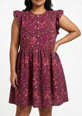 Imported Western mini dress jersey mini dress No-1356 Velnoor Store