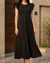 Imported Western long dress jersey long dress No-3717 Velnoor Store