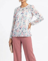 Imported Full sleeve top chiffon full sleeve top No-2564 Velnoor Store