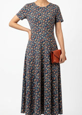 Imported maxi silk jersey maxi No-1153 Velnoor Store