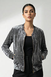 1078 Branded Women Velvet Jacket – Trendy & Comfortable Winter Style