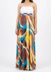 Imported Maxi silk jersey maxi No-1215 Velnoor Store