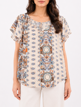 Imported half sleeve top for womens and girls chiffon half sleeve top‚tag-half sleeve top No-559 Velnoor Store