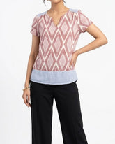 Half sleeve top linen half sleeve top No-1822 Velnoor Store