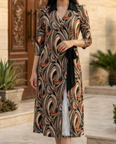 Imported Western mini dress jersey mini dress No-2865 Velnoor Store