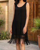 Imported Western mini dress jersey mini dress No-3356 Velnoor Store