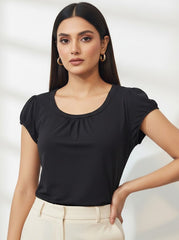 Worthington Staetch, Half Sleeve Top, 329 - Premium Quality. Comfortable, Stylish, Durable.