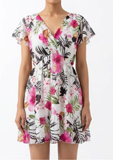 Imported Western mini dress chiffon mini dress No-991 Velnoor Store