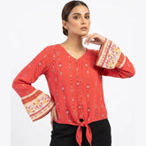 Imported women full sleeves tops linen full sleeves tops No-803 Velnoor Store