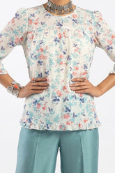 Imported Full sleeve top chiffon full sleeve top No-1492 Velnoor Store
