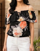 Crop top chiffon crop top No-2288 Velnoor Store