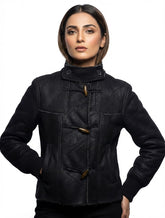 116 Swiss Leather Jacket for Women | Premium Winter Wear Pakistan - Velnoor