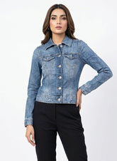433 Girls Denim Jacket Pakistan – Trendy & Stylish | Velnoor