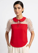 Imported women crop top chiffon crop top No-156 Velnoor Store