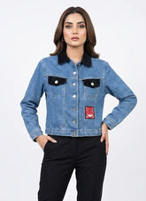 437 Girls Denim Jacket Pakistan – Trendy & Stylish | Velnoor