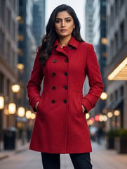 1852 Women's Stylish Winter Coat | Elegant Warmth Pakistan - Velnoor