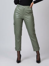 835 Women's Trendy Leather Pants | Fashion Faux Leather Wear Pakistan - velnoor