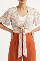 Imported crop top chiffon crop top No-1128 Velnoor Store
