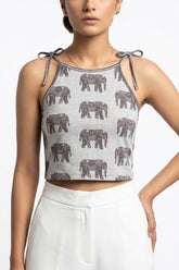 Imported crop top chiffon crop top No-1077 Velnoor Store