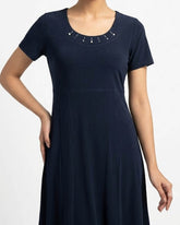 Imported Western mini dress jersey mini dress No-2641 Velnoor Store