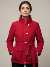 1779 Women's Belted Coat | Chic Modern Style Pakistan - Velnoor