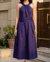 Imported Western mini dress silk jersey mini dress No-3634 Velnoor Store