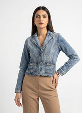 440 Girls Denim Jacket Pakistan – Trendy & Stylish | Velnoor