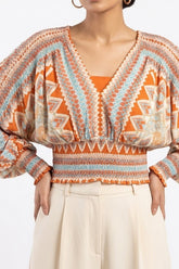 Imported crop top chiffon crop top No-1076 Velnoor Store
