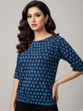 Liberty Island Half Sleeve Top 123 - Premium Quality. Fashionable Apparel Soft Fabric