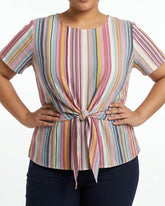 Imported Half sleeve top linen half sleeve top No-2553 Velnoor Store