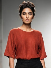 139 Red Stylish Winter Top for Girls Online Pakistan – Velnoor