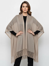 1325 Women’s Luxury beige Shawl – Imported Wool Fashion in Pakistan -velnoor