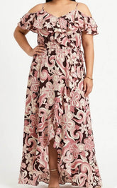Imported Maxi silk jersey maxi No-1440 Velnoor Store