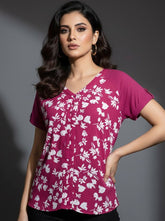 fortune+ivy,half sleeve-top,313 - Premium Quality. Stylish Fashionable Top