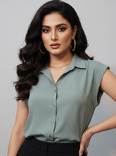 H&M Sleeveless Top 112 - Premium Quality. Stylish Linen Wear, Trendy Fashion.