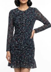 Imported Western mini dress chiffon mini dress No-1319 Velnoor Store