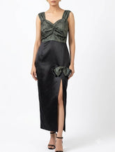 Imported Maxi silk jersey maxi No-1448 Velnoor Store