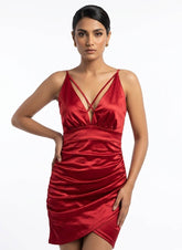 Imported western Mini dress silk mini dress No-770 Velnoor Store
