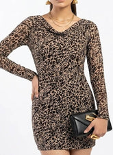 Imported Western Mini Dress net mini dress No-748 Velnoor Store